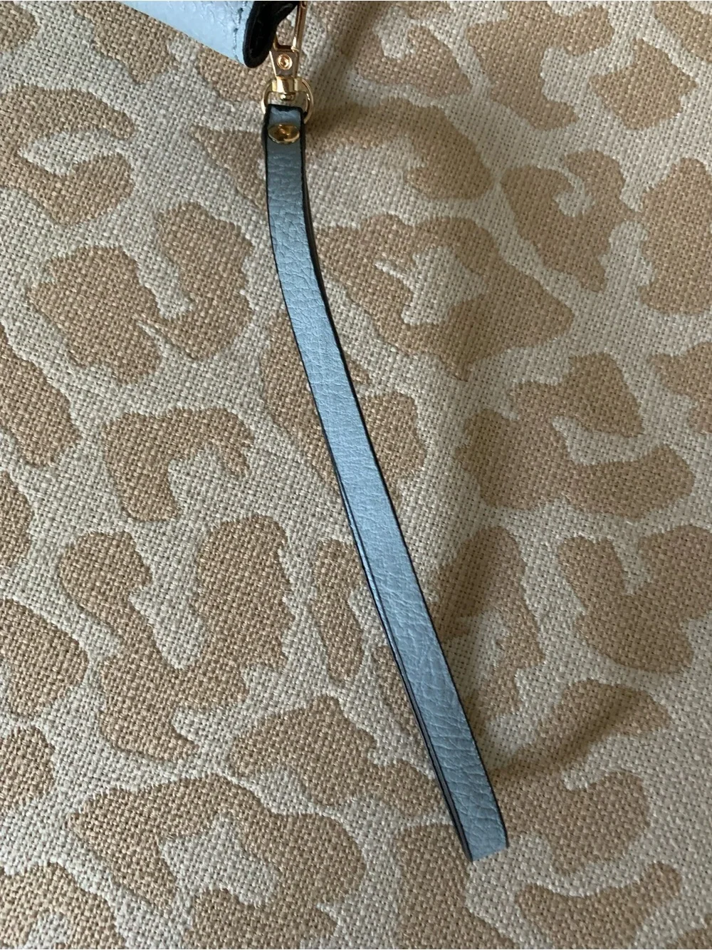 Light Blue Wristlet Clutch - Vegan Leather Like New!!